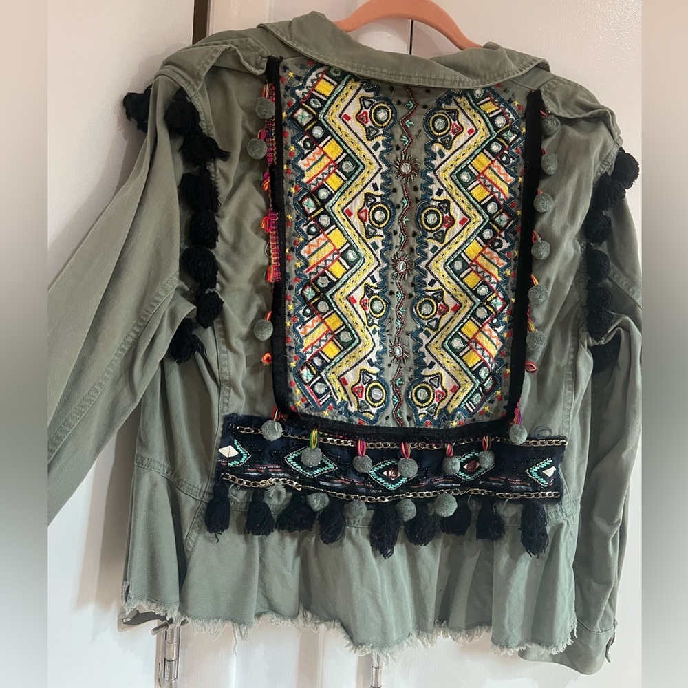 Zara Jacket with Pom poms